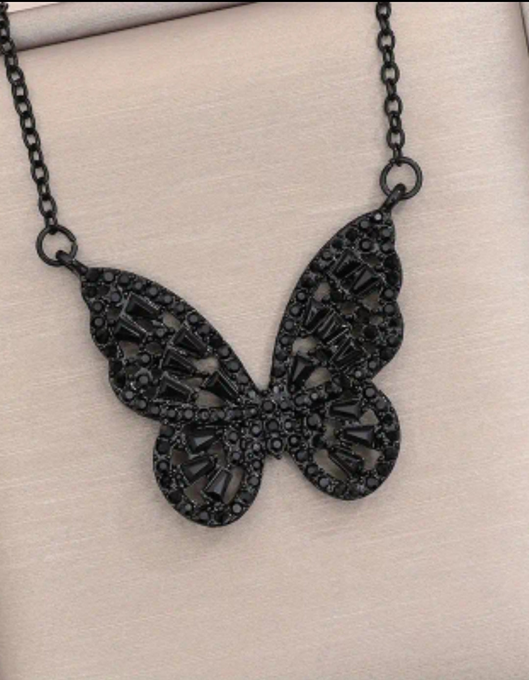 Black Butterfly necklace