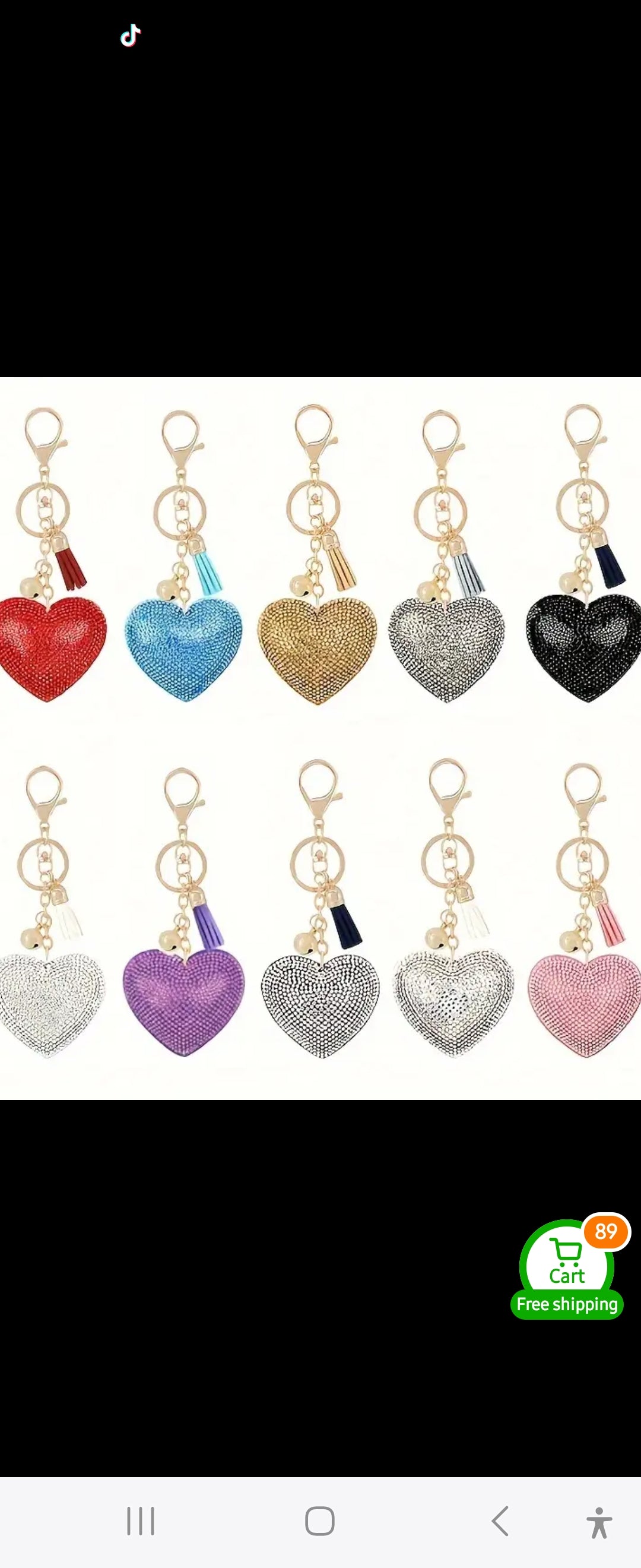 Heart keychains