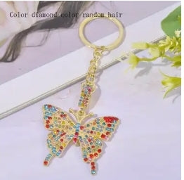 Butterfly rhinestone Keychain