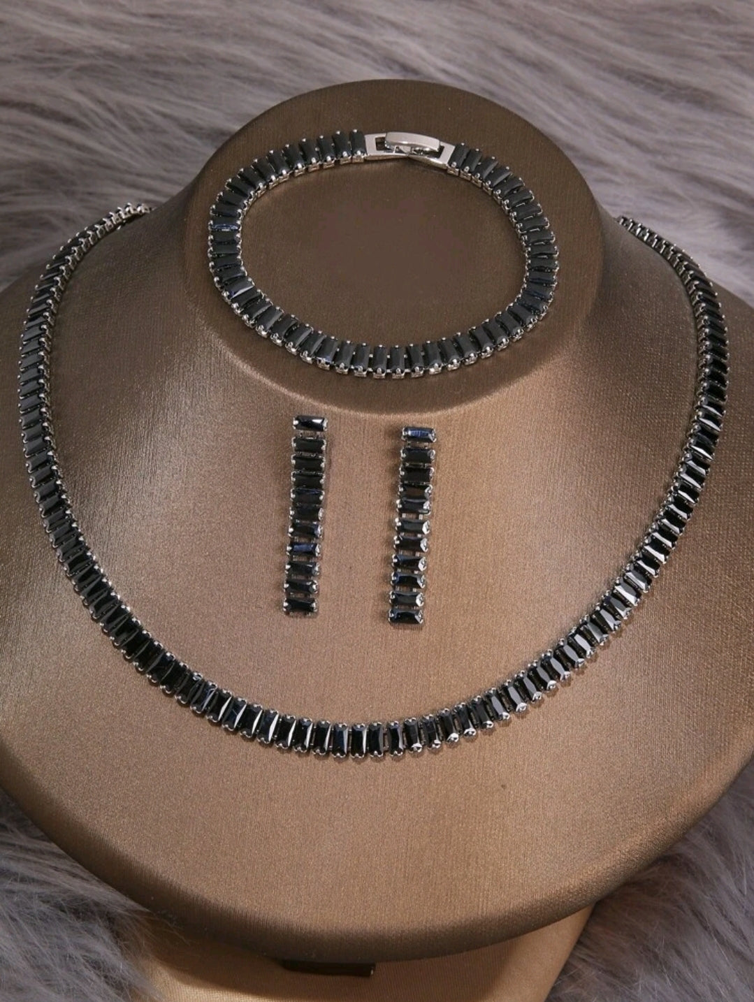 3 pc. rhinestone set