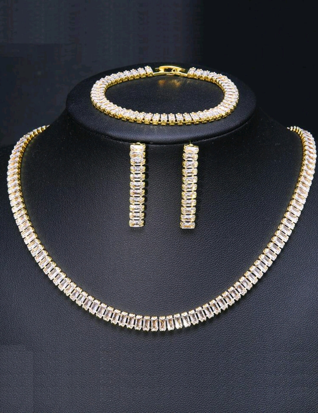 3 pc. rhinestone set