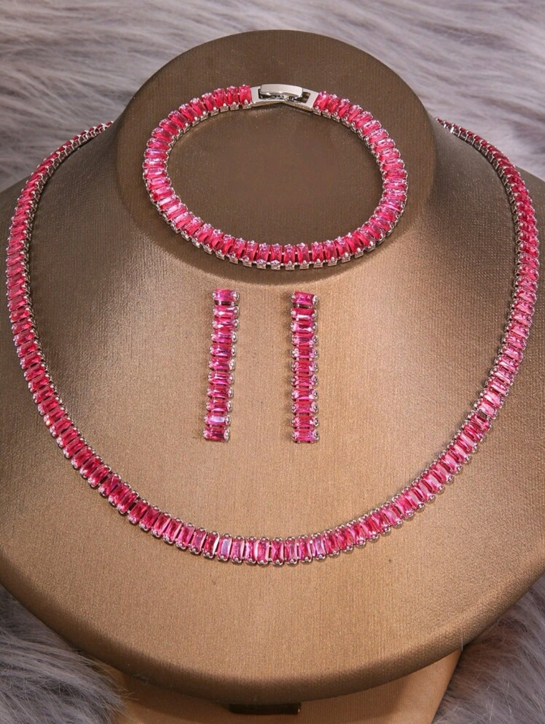 3 pc. rhinestone set