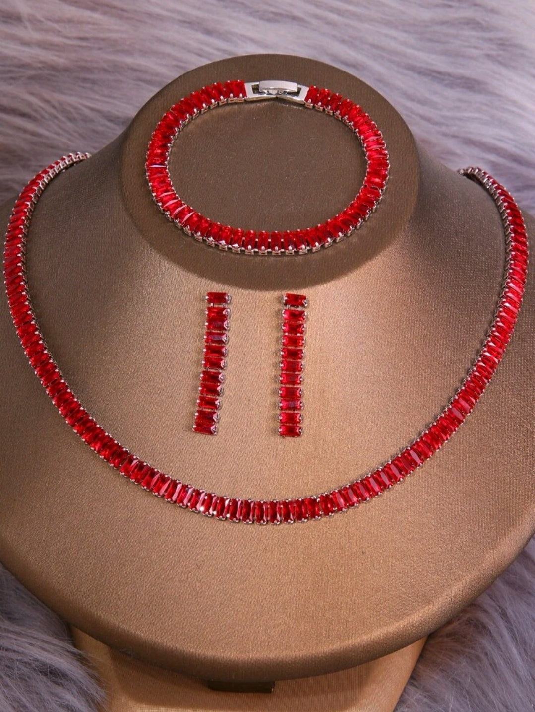 3 pc. rhinestone set