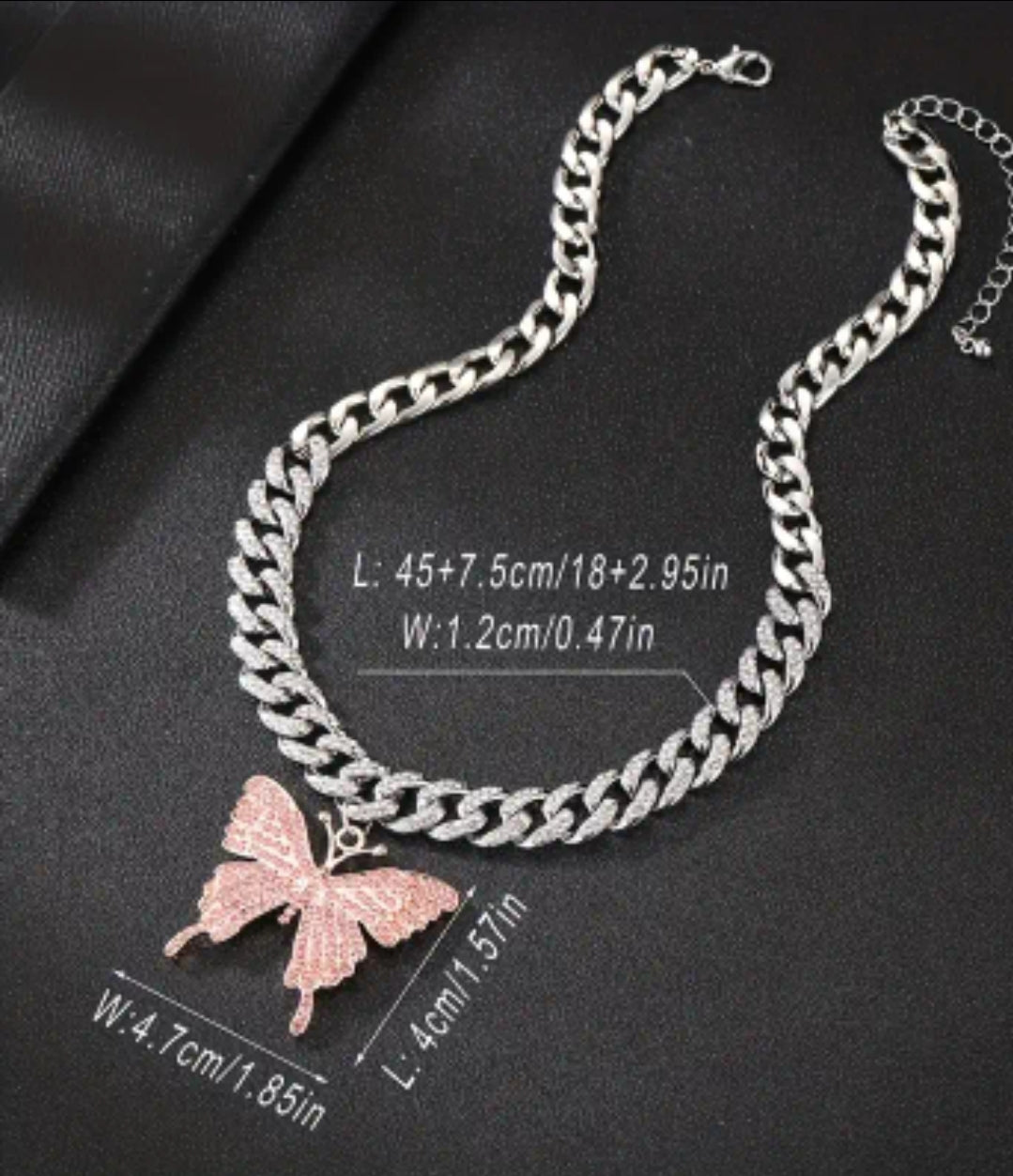 Butterfly pendant necklace
