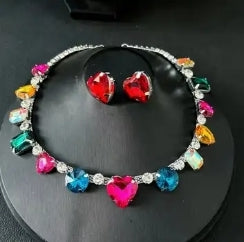 Crystal necklace set