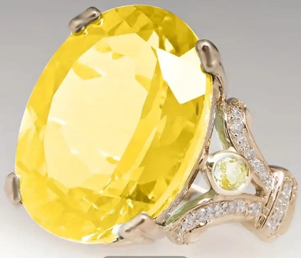 Elegant Promise Ring Inlaid Zirconia
