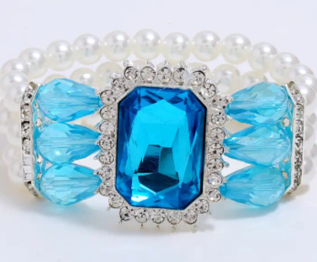 Luxury Wrap Bracelet Shiny Pearl Stretch Bracelet