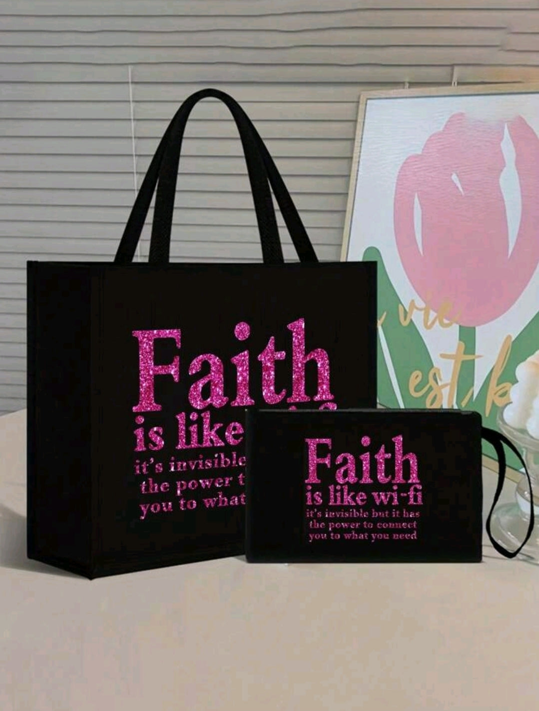 Faith Tote bag 2 pc.