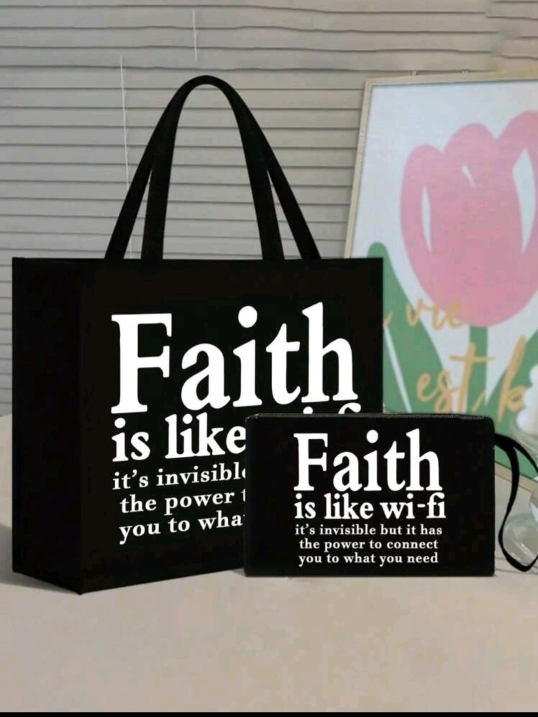 Faith Tote bag 2 pc.