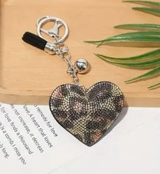 Rhinestone Heart keychains