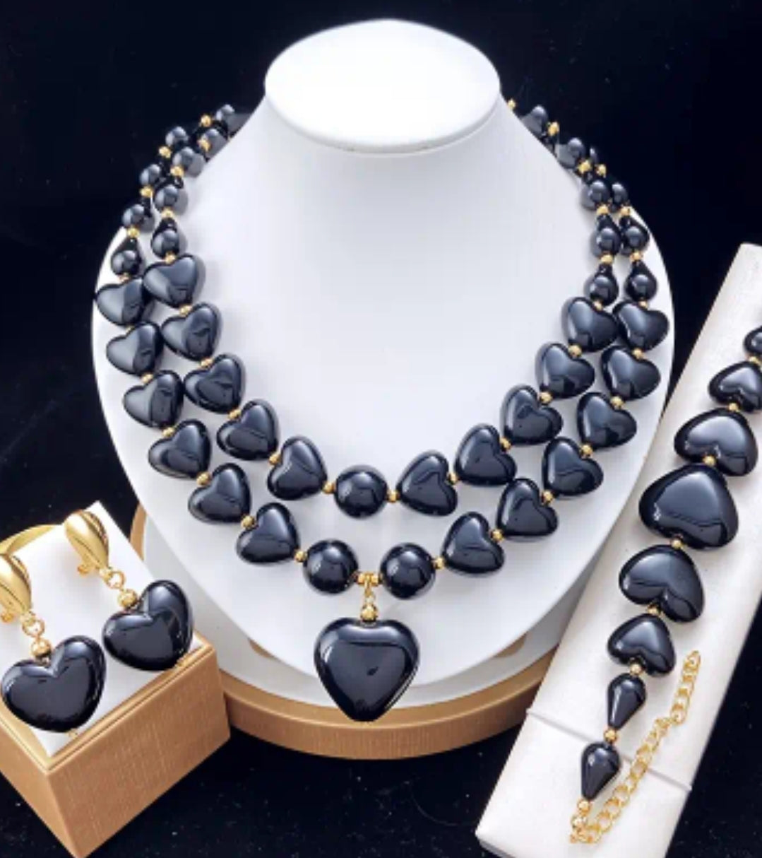 3pc. Stone jewelry set