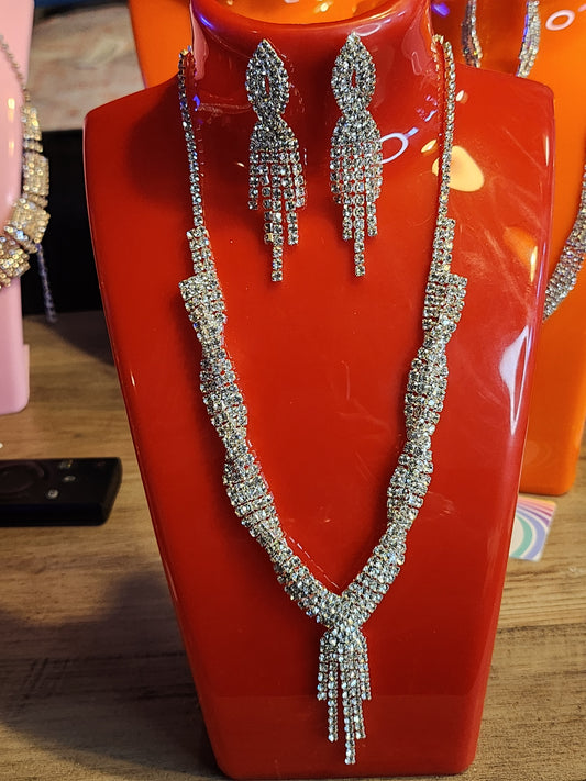 BRAIDED RHINESTONE SET