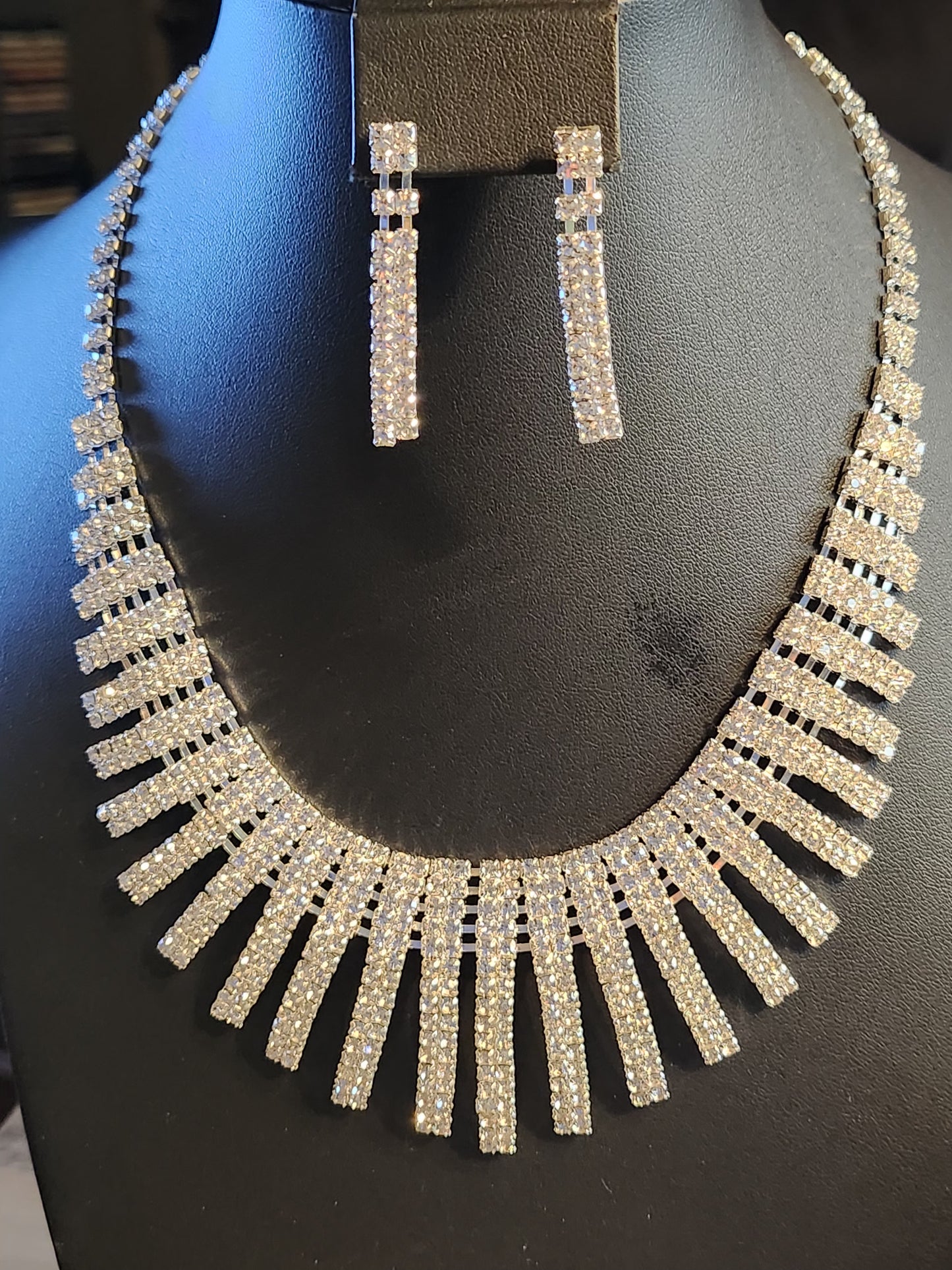 Rhinestone Necklace Set