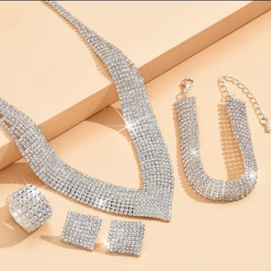 3 pc. rhinestone set