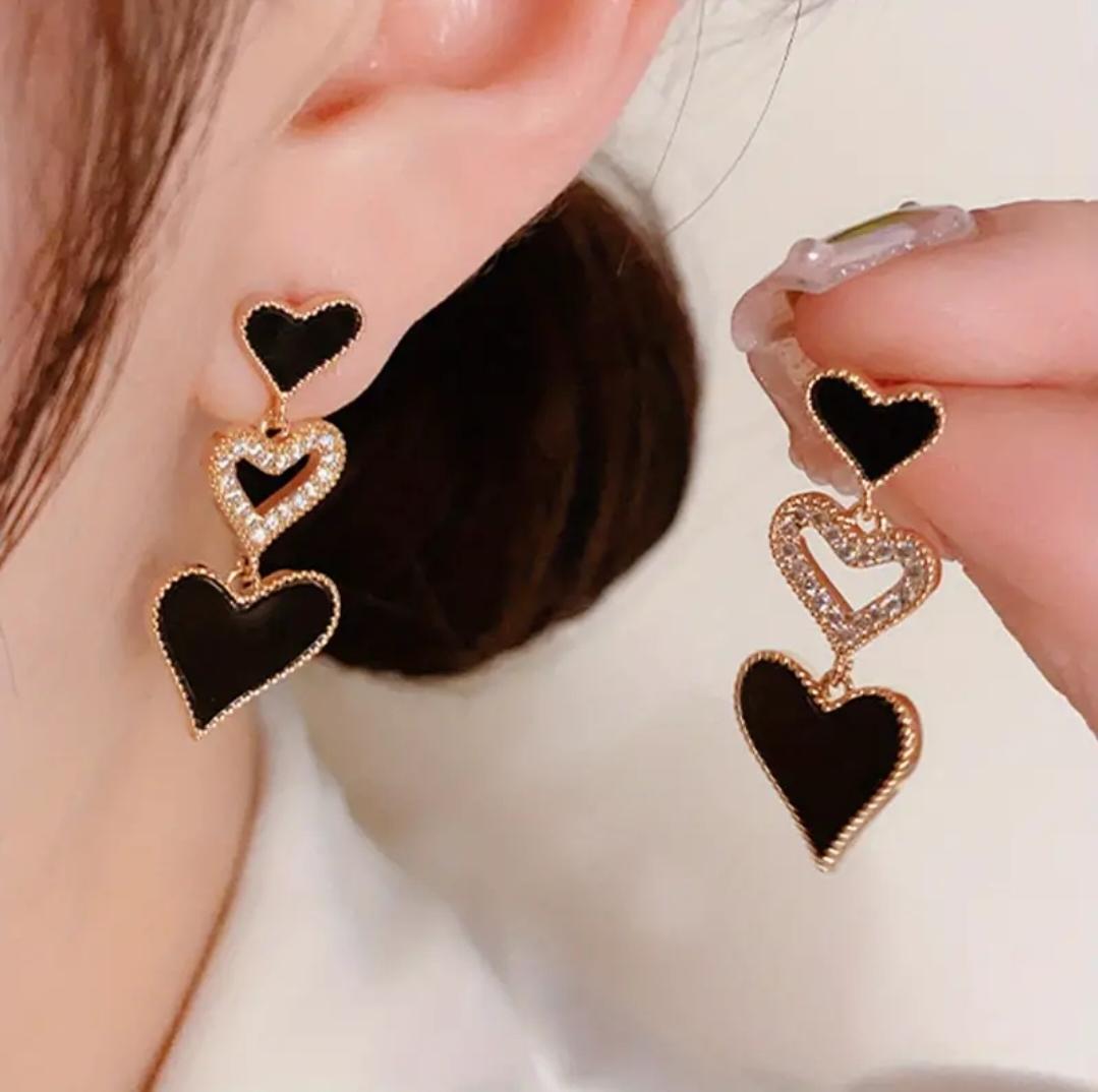 Dangle Earrings Heart Shape Series