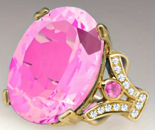 Elegant Promise Ring Inlaid Zirconia