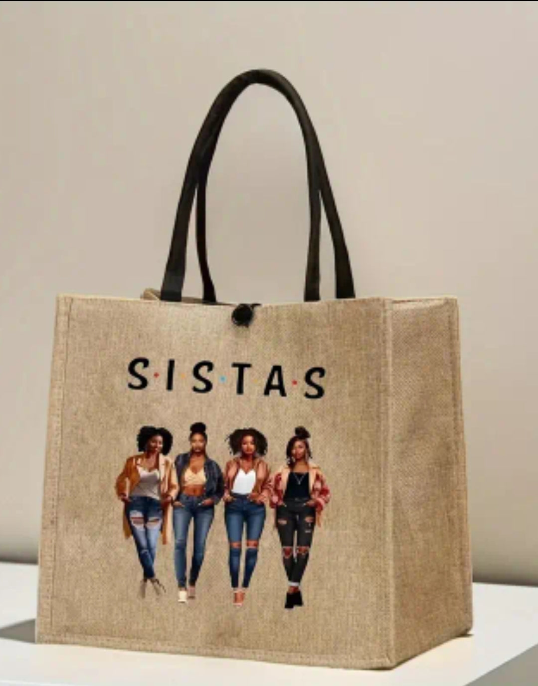 Fashion Ladies Print Tote Bag Sistas