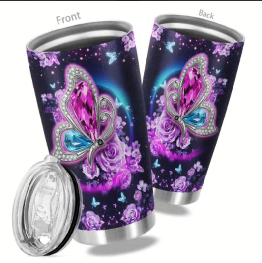 Flower Stainless Steel Tumbler