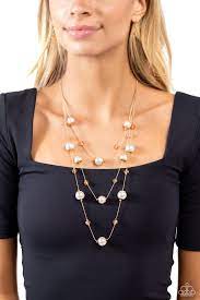 Glistening Gamut Gold Necklace