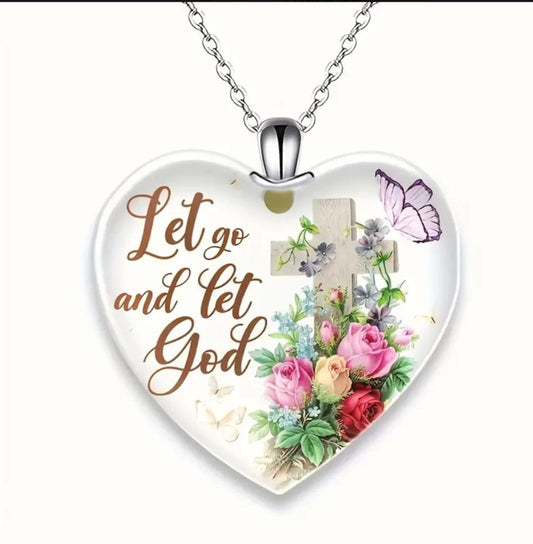 Let Go Let God Necklace