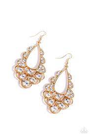 Majestic Masquerade Earrings (gold)