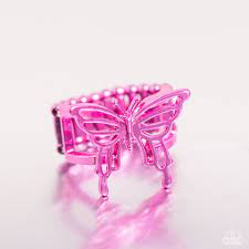 Playfully Polished Pink ring