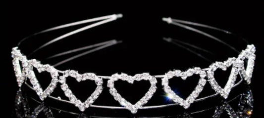 RHINESTONE HEART HEADBAND