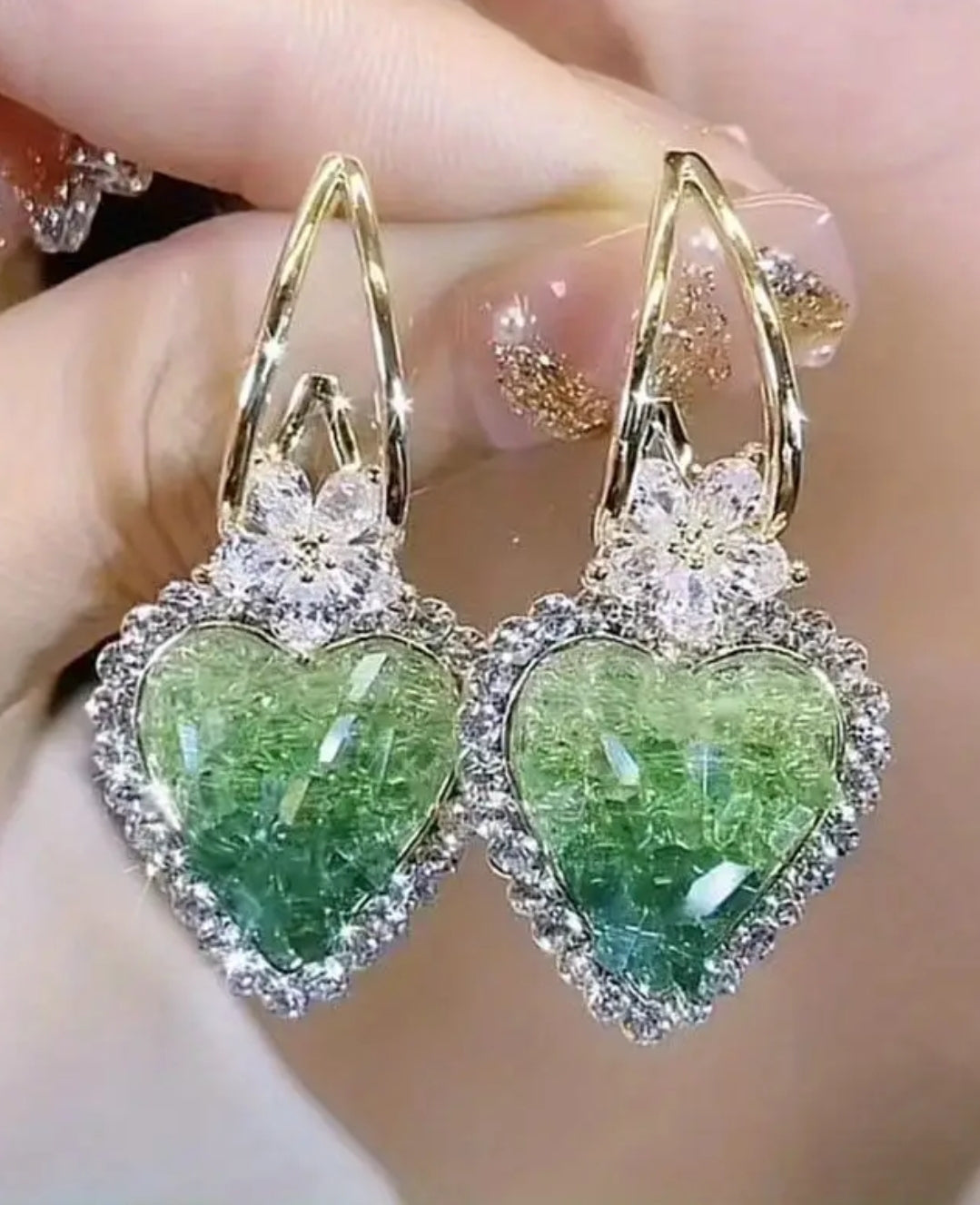 Rhinestone earrings