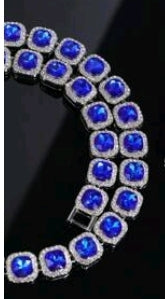 Blue Rhinestone necklace