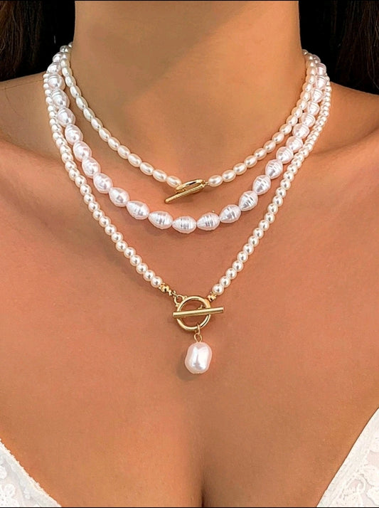 2 pc. FAUX pearl Pendant