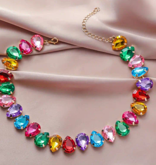 Rhinestone Choker necklace