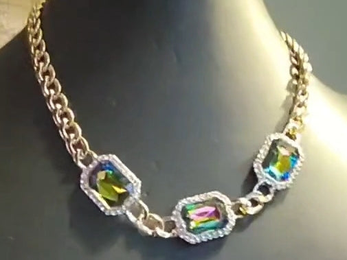 Oil spill  necklace