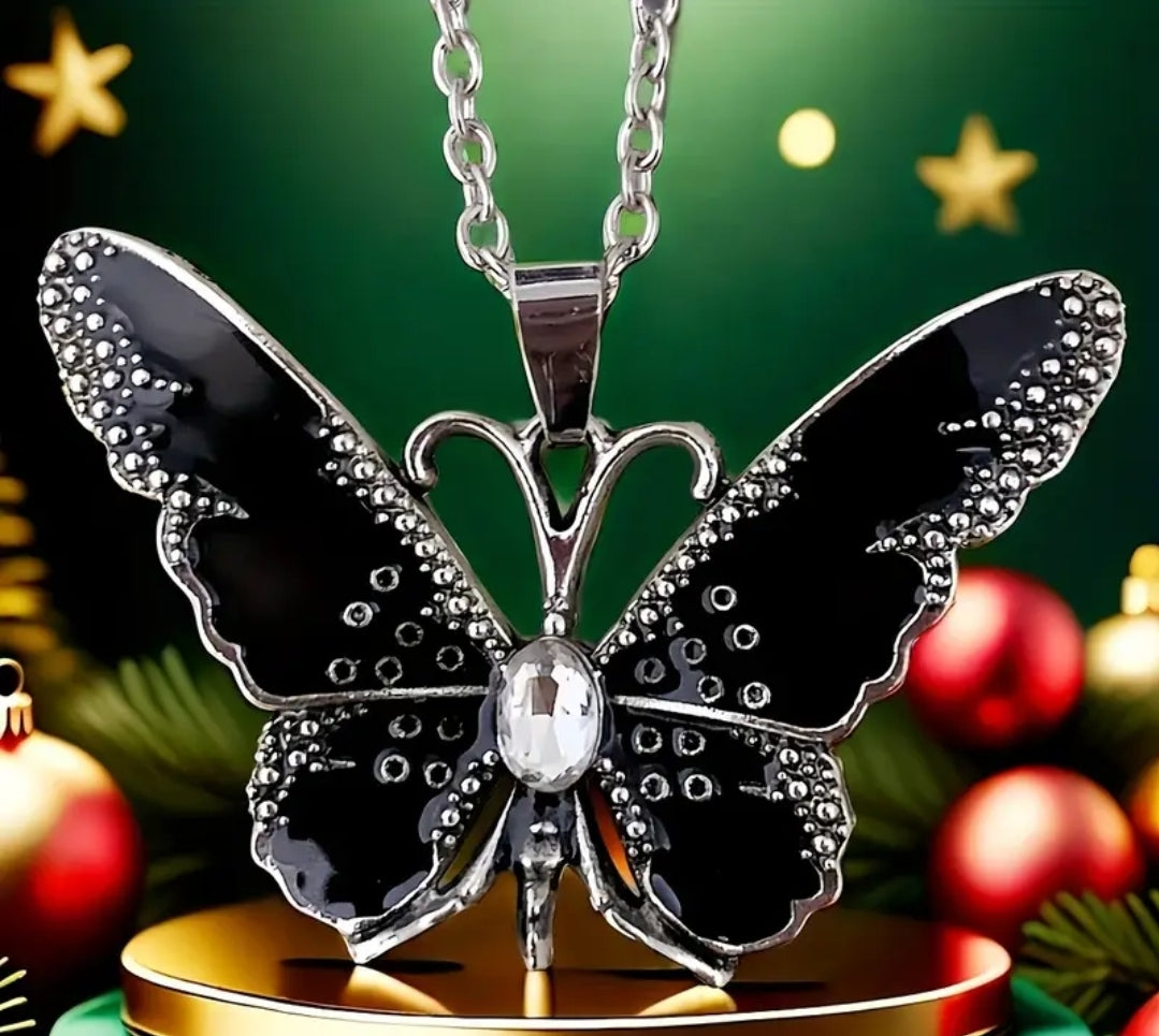 Butterfly pendant necklaces
