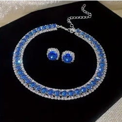 Rhinestone Choker set