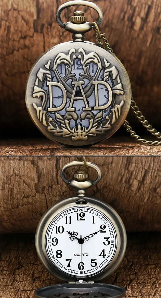 Men's Vintage Large DAD Alloy Pocket Watch