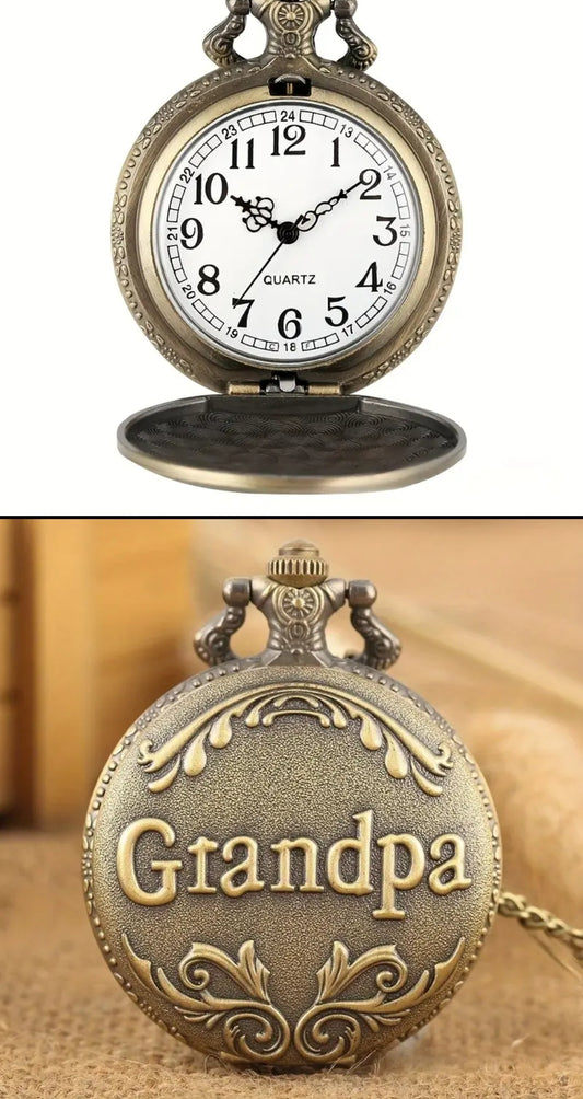 Bronze Quartz Pocket Watch