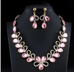 Elegant Jewelry set Pink