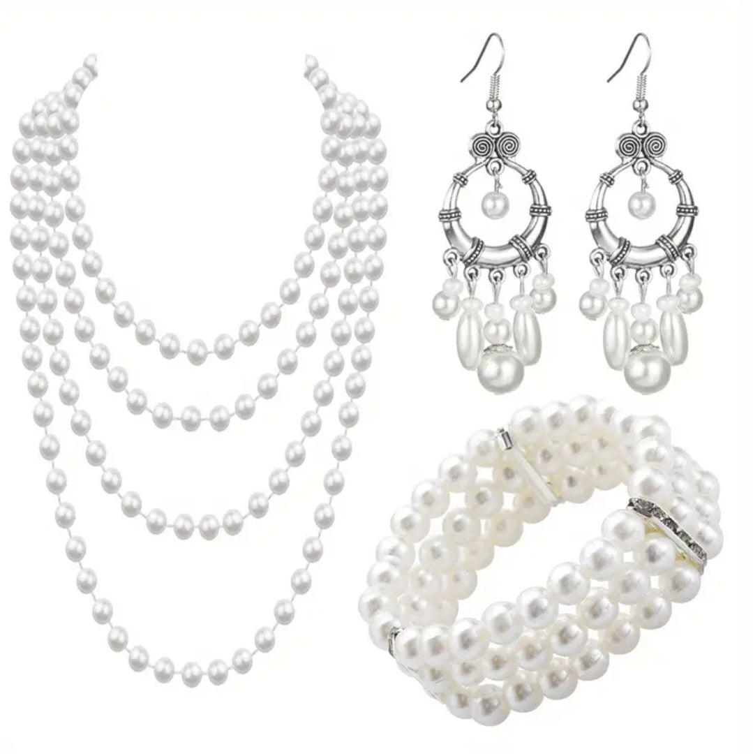 3 pc. Pearl Jewelry set