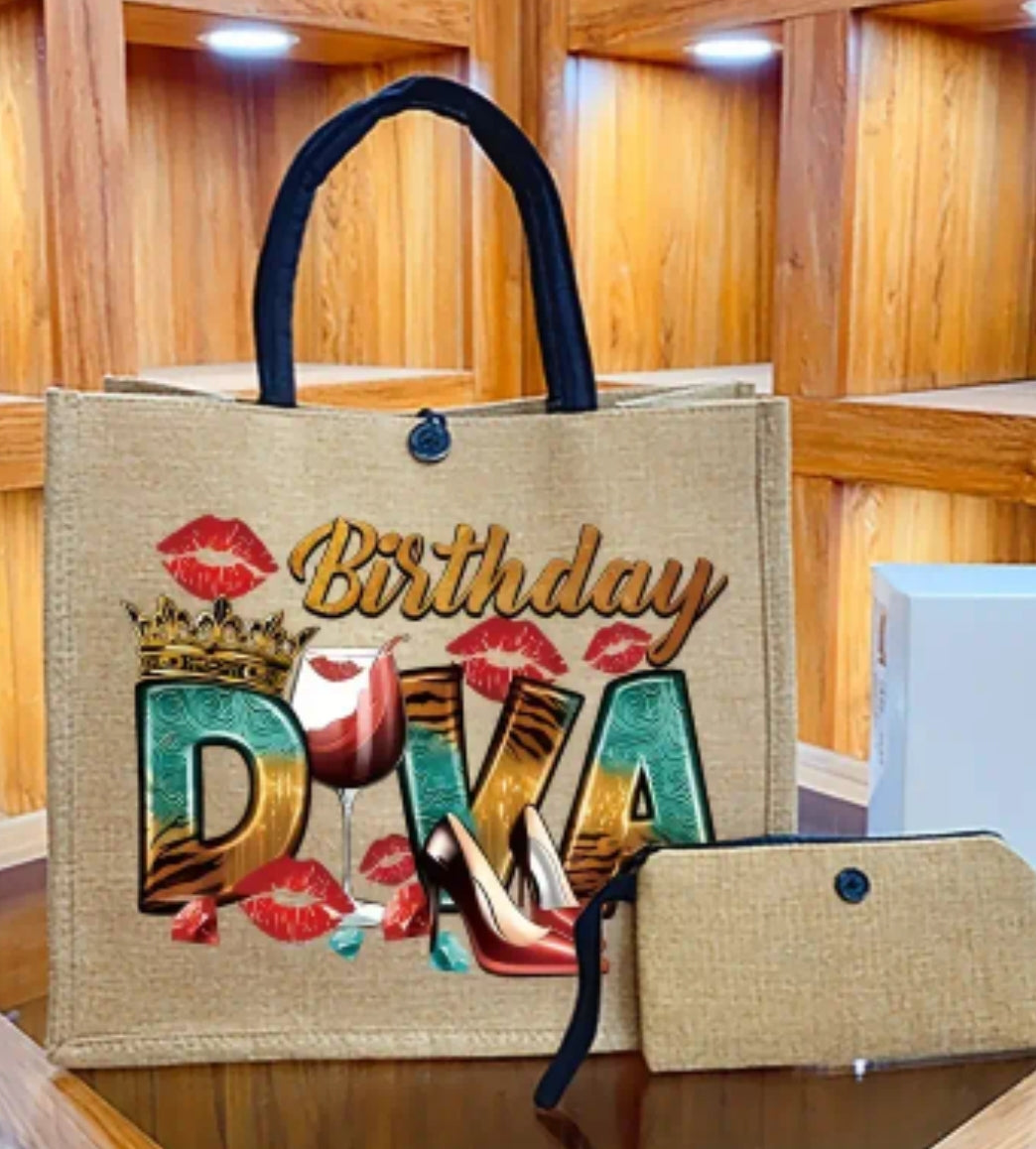 Birthday Diva Tote Bag