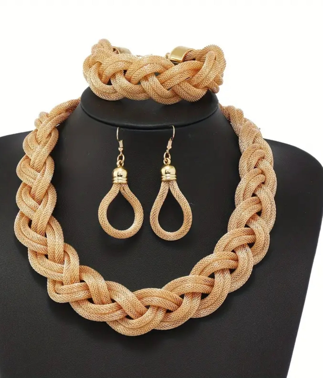 Braided Mesh Jewelry Set