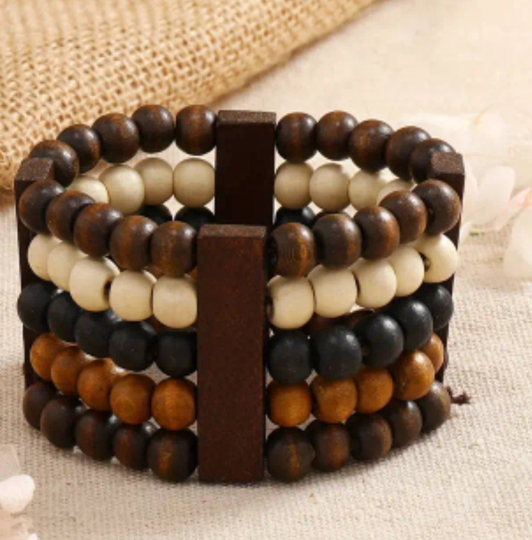 WOODEN STRETCH BRACELET