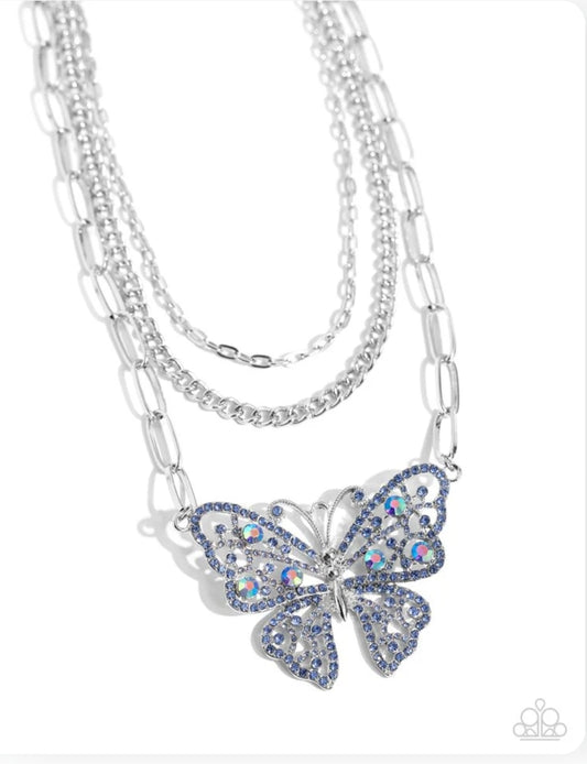 WINGED WONDER BLUE NECKLACE