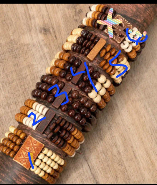 WOODEN STRETCH BRACELETS