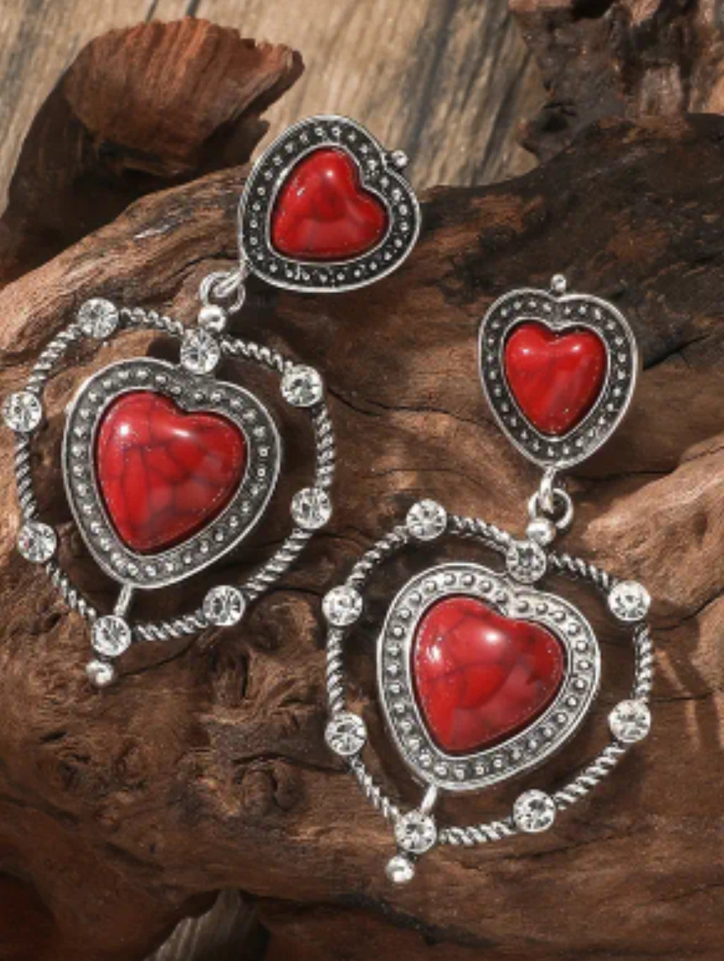 HEART SHAPED EARRINGS