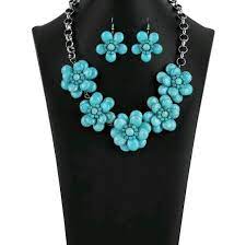 Turquoise Flower Necklace