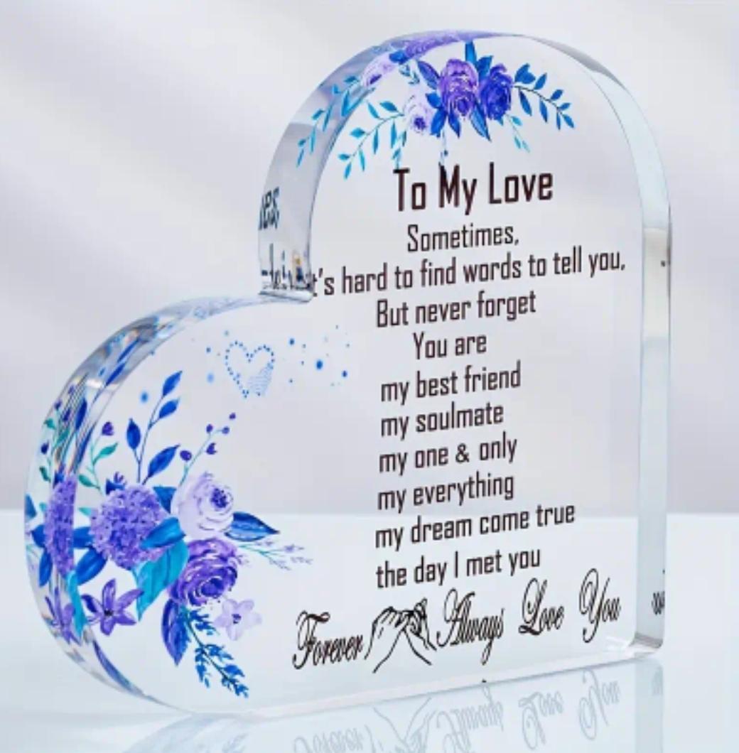 To My Love Acrylic Plaque