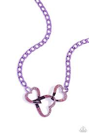 Eclectically Enamored Pink Necklace