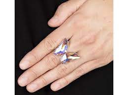 Fluorescent Flutter Butterfly Ring