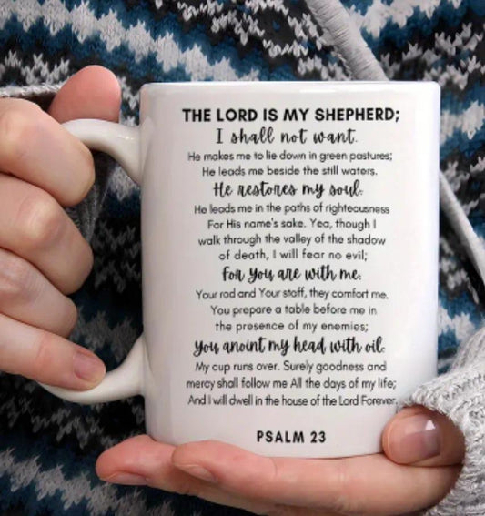 Psalm 23 Ceramic Mug