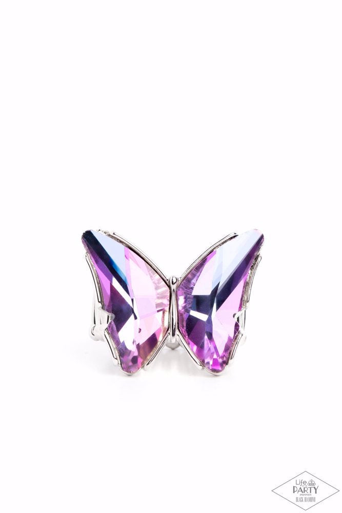 Fluorescent Flutter Butterfly Ring